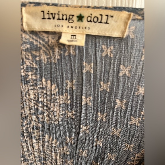 LIVING DOLL~VTG~BLUE DRESS~M - Picture 5 of 9